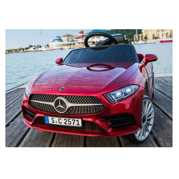 Продукт Акумулаторна кола Mercedes Benz CLS350, 12V с меки гуми и кожена седалка - 0 - BG Hlapeta